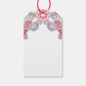 ボーホーな花と渦巻きのギフトタグ ギフトタグ (裏面)