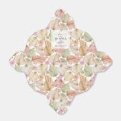 ボーホーな葉とバラ フェイバーボックス (折り畳みなし)