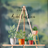 ボーホーな鉢植えのハウスプランツ ブライダルランチョン ウェルカム アクリルサイン (ニュートラル)