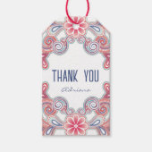 ボーホーな雰囲気の感謝の気持ちを伝えるタグ ギフトタグ (正面)