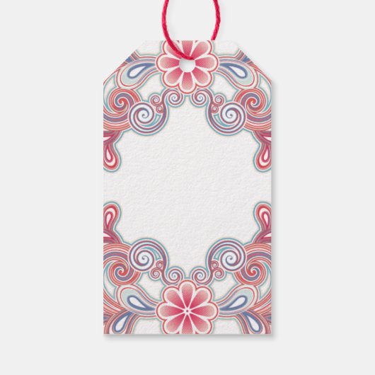 ボーホーな雰囲気の感謝の気持ちを伝えるタグ ギフトタグ (裏面)