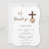 ボーホーのバプテスマスペインの招待状 招待状 (正面)