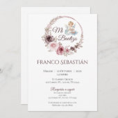 ボーホーのバプテスマスペインの招待状 招待状 (正面/裏面)