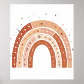 ボーホーアーシー レインボー エステティック ポスター (正面)