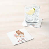 ボーホーアースマザー ハートの花束 オーダーメイド スクエアペーパーコースター (インサイチュ)