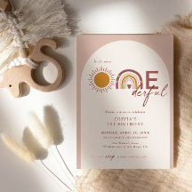 ボーホーアーチレインボー1歳の誕生日 ミス・ワンダフル