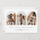 ボーホーアーチ・セーブ・ザ・デート フォトカード アナウンスメント セーブザデート (正面)