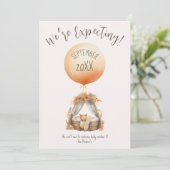 ボーホーイエローバルーン妊娠発表 招待状 (スタンド正面)