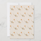 ボーホーイエローバルーン妊娠発表 招待状 (裏面)