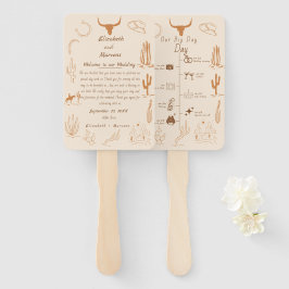 ボーホーウェスタンカウボーイイラスト  イベントタイムライン ハンドファン