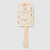 ボーホーウェスタンカウボーイイラスト イベントタイムライン ハンドファン (正面)