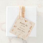 ボーホーウェスタン サドルアップ カウボーイブライダルシャワー フェイバータグ (インサイチュ)