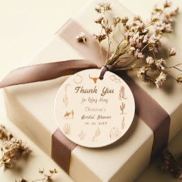 ボーホーウェスタン サドルアップ カウボーイブライダルシャワー フェイバータグ