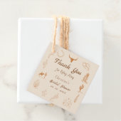 ボーホーウェスタン サドルアップ カウボーイブライダルシャワー フェイバータグ (インサイチュ)