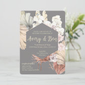 ボーホーウェディング招待状 招待状 (スタンド正面)