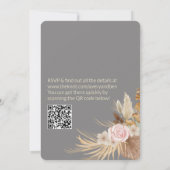 ボーホーウェディング招待状 招待状 (裏面)