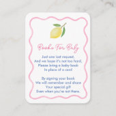 ボーホーウェーブボーダー ベビーシャワーにおくる絵本 女の子 エンクロージャーカード (正面)