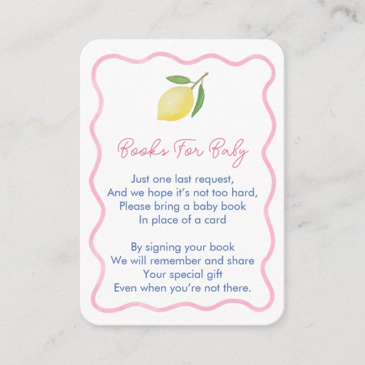 ボーホーウェーブボーダー ベビーシャワーにおくる絵本 女の子 エンクロージャーカード (正面)