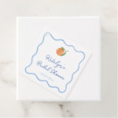 ボーホーウェーブライン シトラス メインスクイーズ ブライダルシャワー フェイバータグ (インサイチュ)