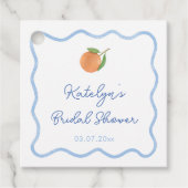 ボーホーウェーブライン シトラス メインスクイーズ ブライダルシャワー フェイバータグ (正面)