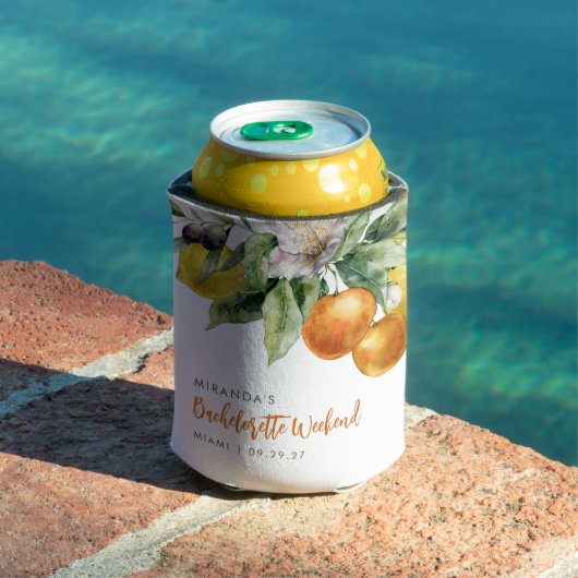 ボーホーウォーターカラーシトラスレモンオレンジ独身最後の夜 缶クーラー (インサイチュ プール)