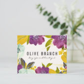 ボーホーウォーターカラーフラワーズ | フラワーギフト券 (スタンド正面)