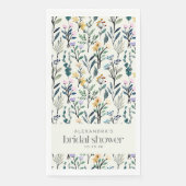 ボーホーエステティックの水彩花柄シャワー (正面)