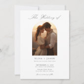 ボーホーエレガント フォト ウェディング 招待状 (正面)