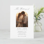 ボーホーエレガント フォト ウェディング 招待状 (スタンド正面)