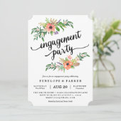 ボーホーエンゲージメントパーティーの招待状 招待状 (スタンド正面)