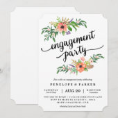 ボーホーエンゲージメントパーティーの招待状 招待状 (正面/裏面)