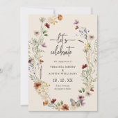 ボーホーエンゲージメントパーティー招待状 招待状 (正面)