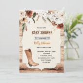 ボーホーカウガール西部テーマの招待状 招待状 (スタンド正面)