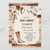 ボーホーカウガール西部テーマの招待状 招待状 (正面/裏面)