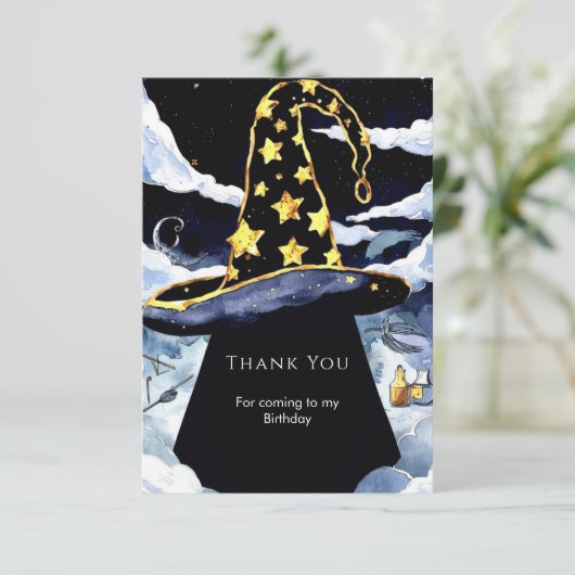ボーホーカスタムマジックウィザードバースデー サンキューカード (スタンド正面)