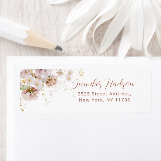 ボーホーガーデン フラワーリターン アドレスラベル ラベル (インサイチュ)