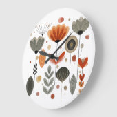 ボーホーガーデン ラージ壁時計 (傾斜)