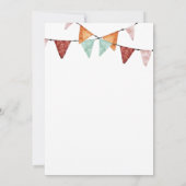 ボーホーガールのキャンプスリンバーティー招待状 招待状 (裏面)