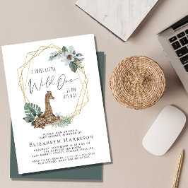 ボーホーギリヤ 水彩 ベイビーシャワー 招待状