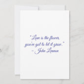 ボーホーグリーンのウェディング招待状 招待状 (裏面)