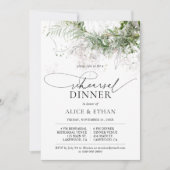 ボーホーグリーンリーフスクリプトリハーサルディナー 招待状 (正面)
