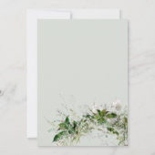 ボーホーグリーンリーフスクリプトリハーサルディナー 招待状 (裏面)