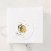 ボーホーゴールドサーガグリーン花環ブライダルシャワー フェイバータグ (インサイチュ)