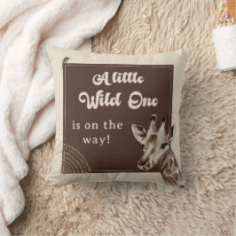 ボーホーサファリ キリン ベビーシャワー クッション