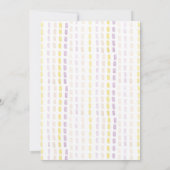 ボーホーサマー フラワール 水彩アート 招待状 (裏面)