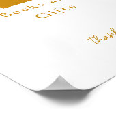 ボーホーサンシャインベイビーシャワーブックとギフトサイン ポスター (角)