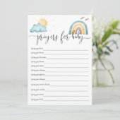 ボーホーサンシャイン 赤ちゃんへの祈りカード 招待状 (スタンド正面)