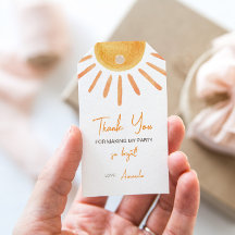 ボーホーサン バースデーパーティ ギフトタグ