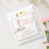 ボーホーシャンパングラス パール＆プロセッ特定 ブライダルシャワー フェイバーバッグ (封をした状態)