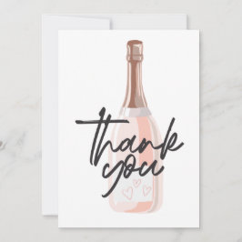 ボーホーシャンパン感謝カード サンキューカード